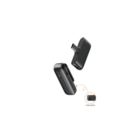 MAXEXCELL MICROFONO LAVALIER WIRELESS M7 (1 TRASMETTITORE → 1 RICEVITORE)