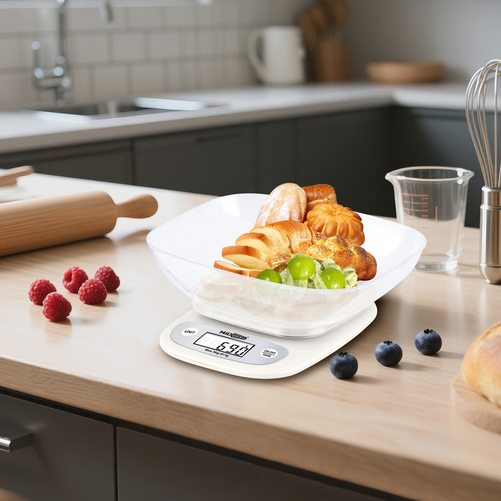MAXEXCELL Bilancia Digitale da Cucina – Precisa e Compatta