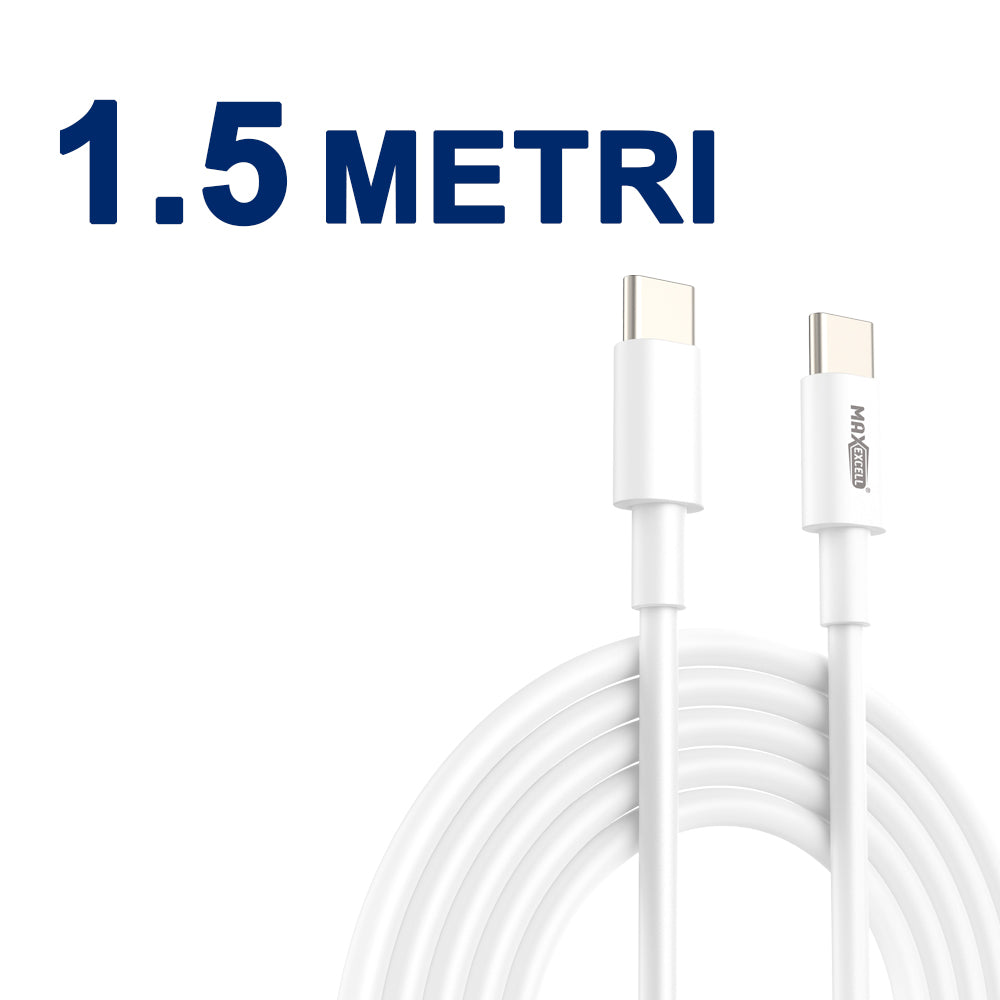 Cavo USB-C a USB-C – 60W Ricarica Rapida, 3.5A, Alta Resistenza - MAX-B113