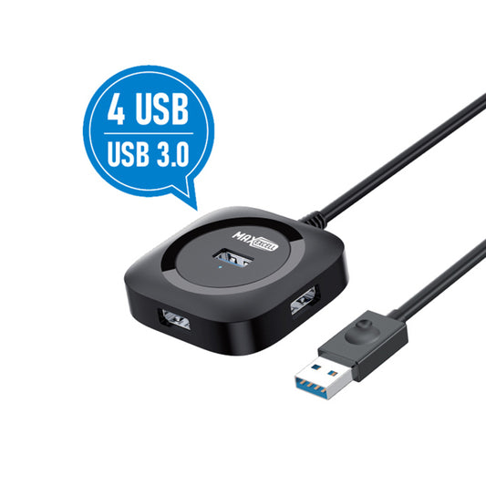 MAXEXCELL HUB USB 3.0 a 4 Porte – Trasferimento Dati Ultra Veloce