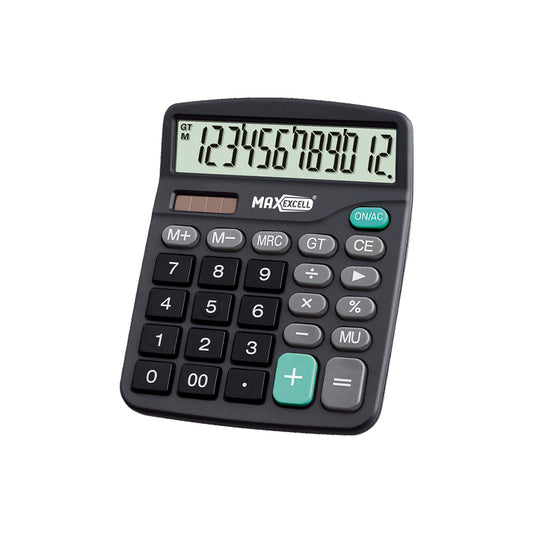 MAXEXCELL Calcolatrice da Tavolo – Display Ampio, Funzioni Base e Avanzate