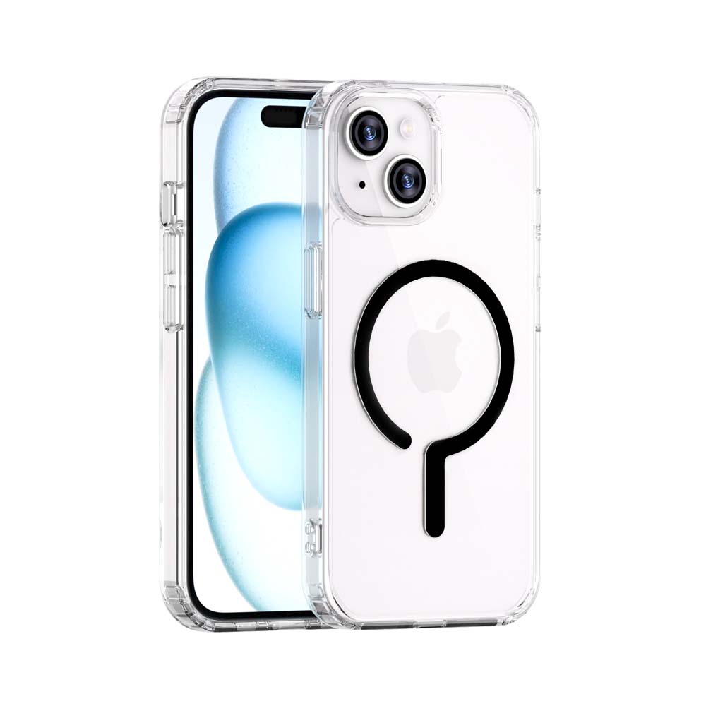 MAXEXCELL Cover con Supporto Magnetico per Ricarica Wireless e Accessori