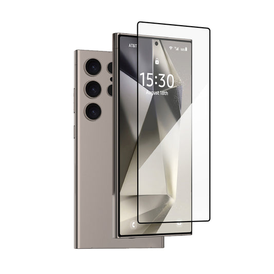 MAXEXCELL Compatibile con Samsung Galaxy A Pellicola in Vetro Temperato con Bordo Nero