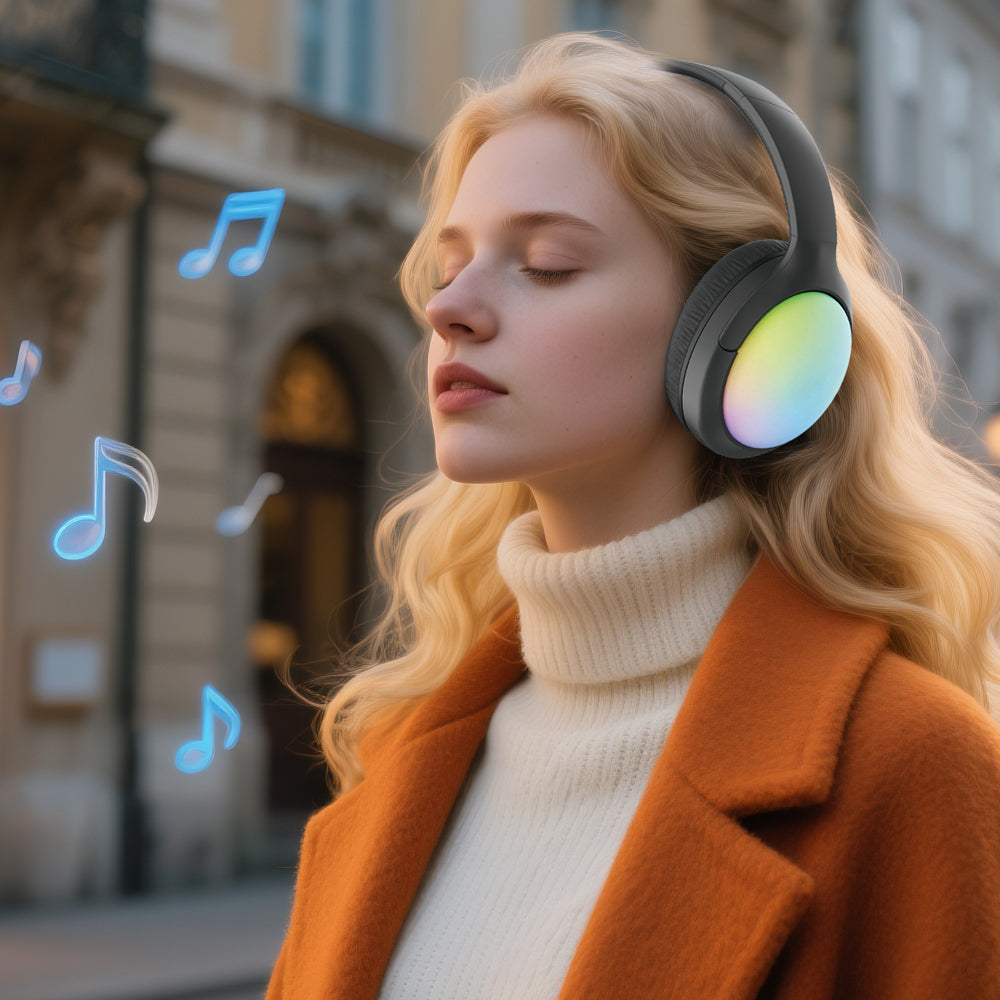 MAXEXCELL Cuffie Bluetooth wireless Hi-Fi Compatibilità con PS5