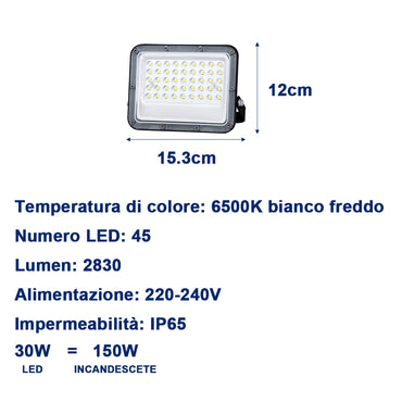 MAXEXCELL Faretto LED da Esterno