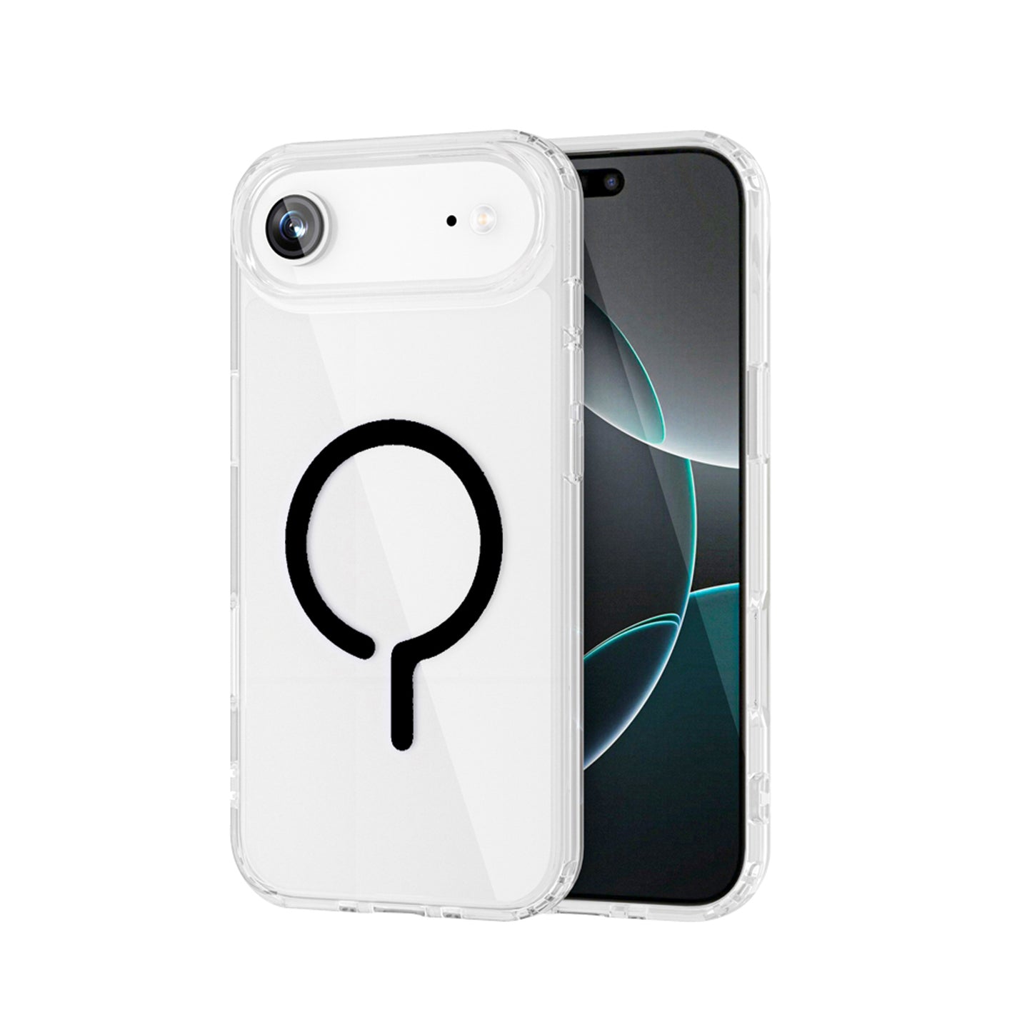 MAXEXCELL Cover Magnetica Trasparente per iPhone Serie 17