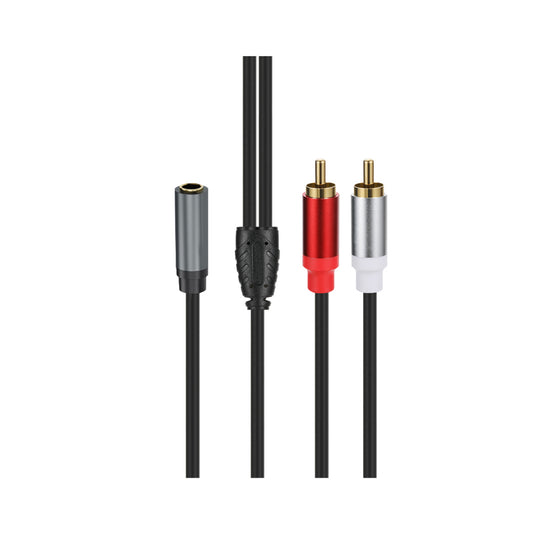 MAXEXCELL Cavo Adattatore Audio 3.5mm Femmina a 2 RCA Maschio