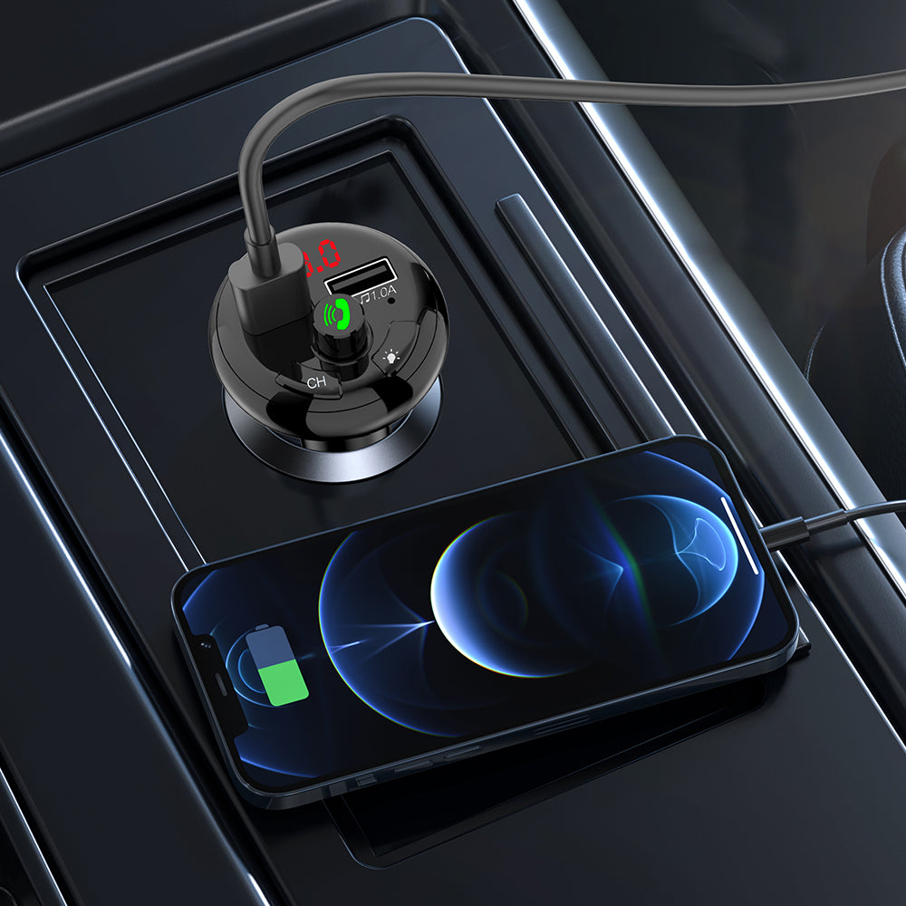MAXEXCELL Car MP3 Bluetooth con Doppia Porta USB e Illuminazione RGB