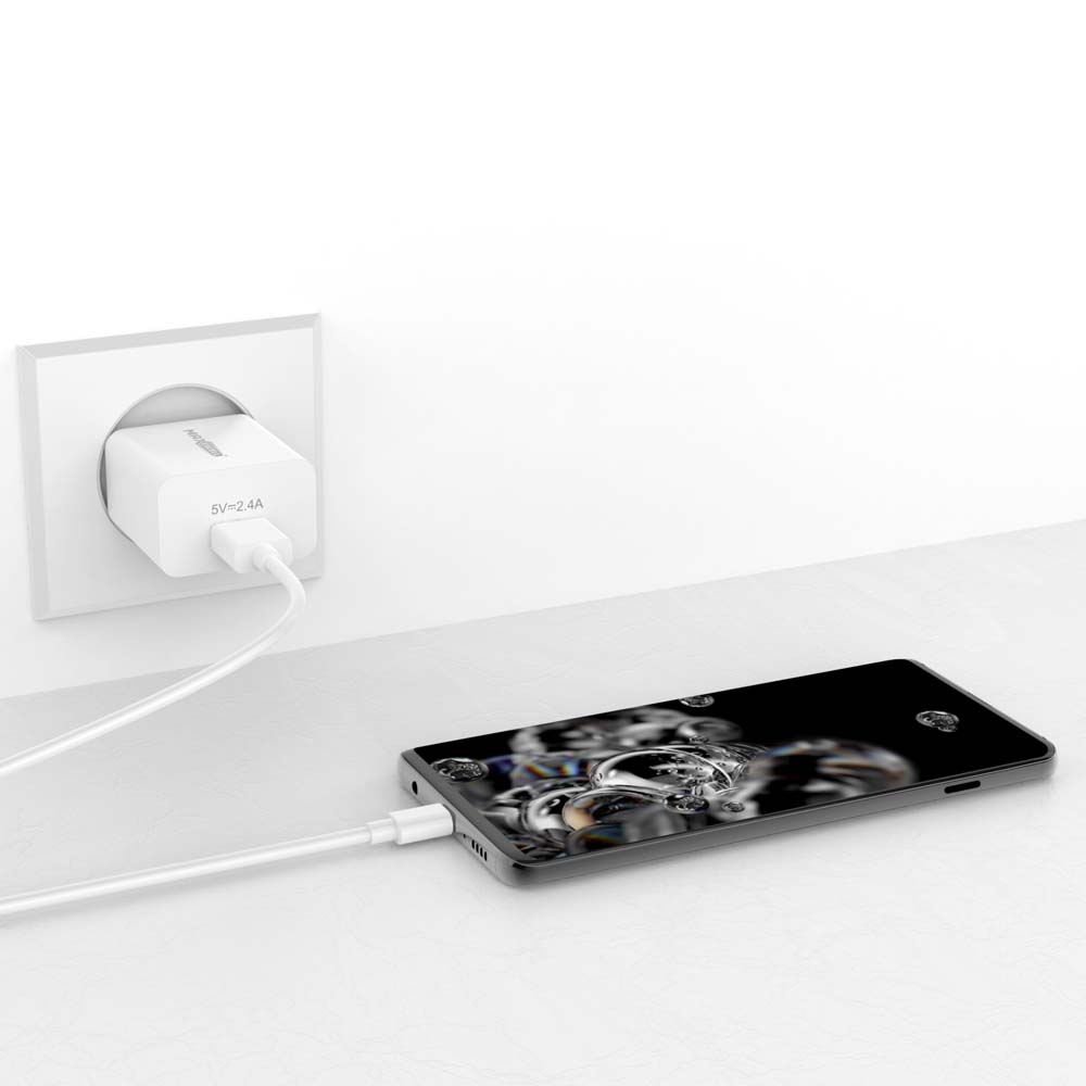 MAXEXCELL Caricabatteria per Cellulare 5V 2.4A