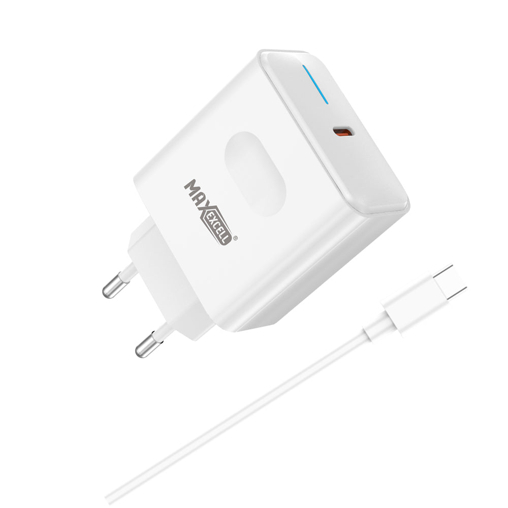 MAXEXCELL Caricatore da muro PD+QC 25W