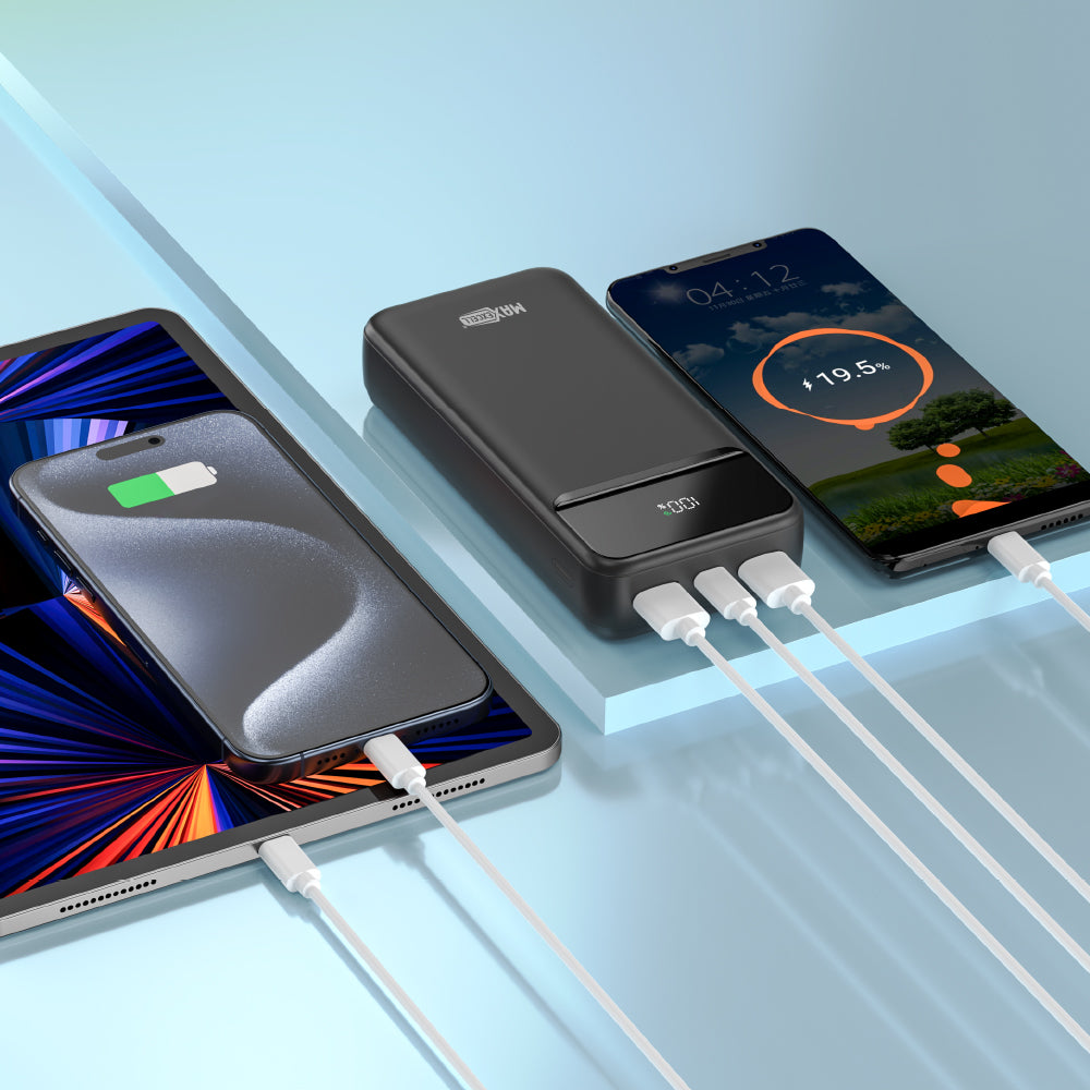 MAXEXCELL Power Bank con Display LED – QC 22.5W + PD 20W