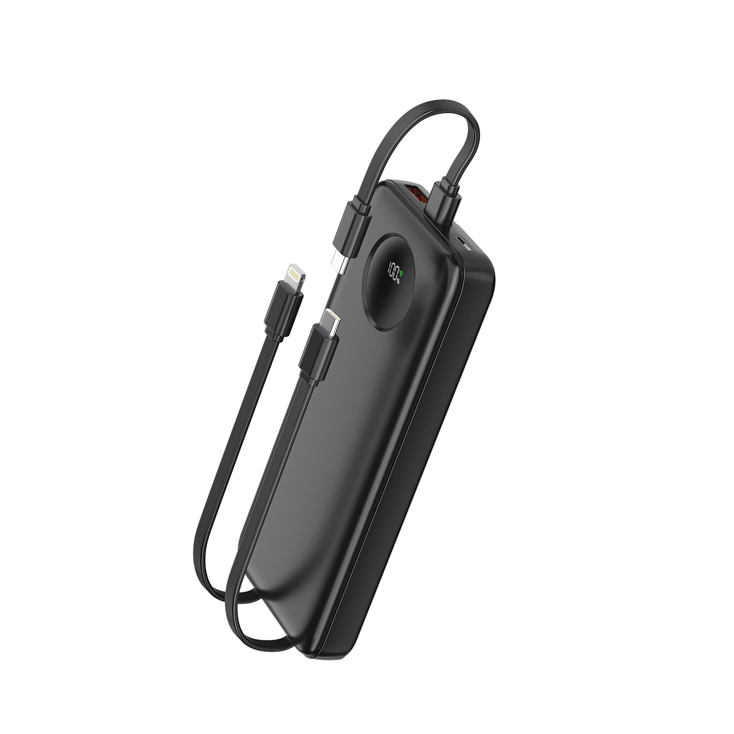 Power Bank 10000/20000mAh – Ricarica Rapida con 3 Cavi Integrati e Display LED - MAX-F108