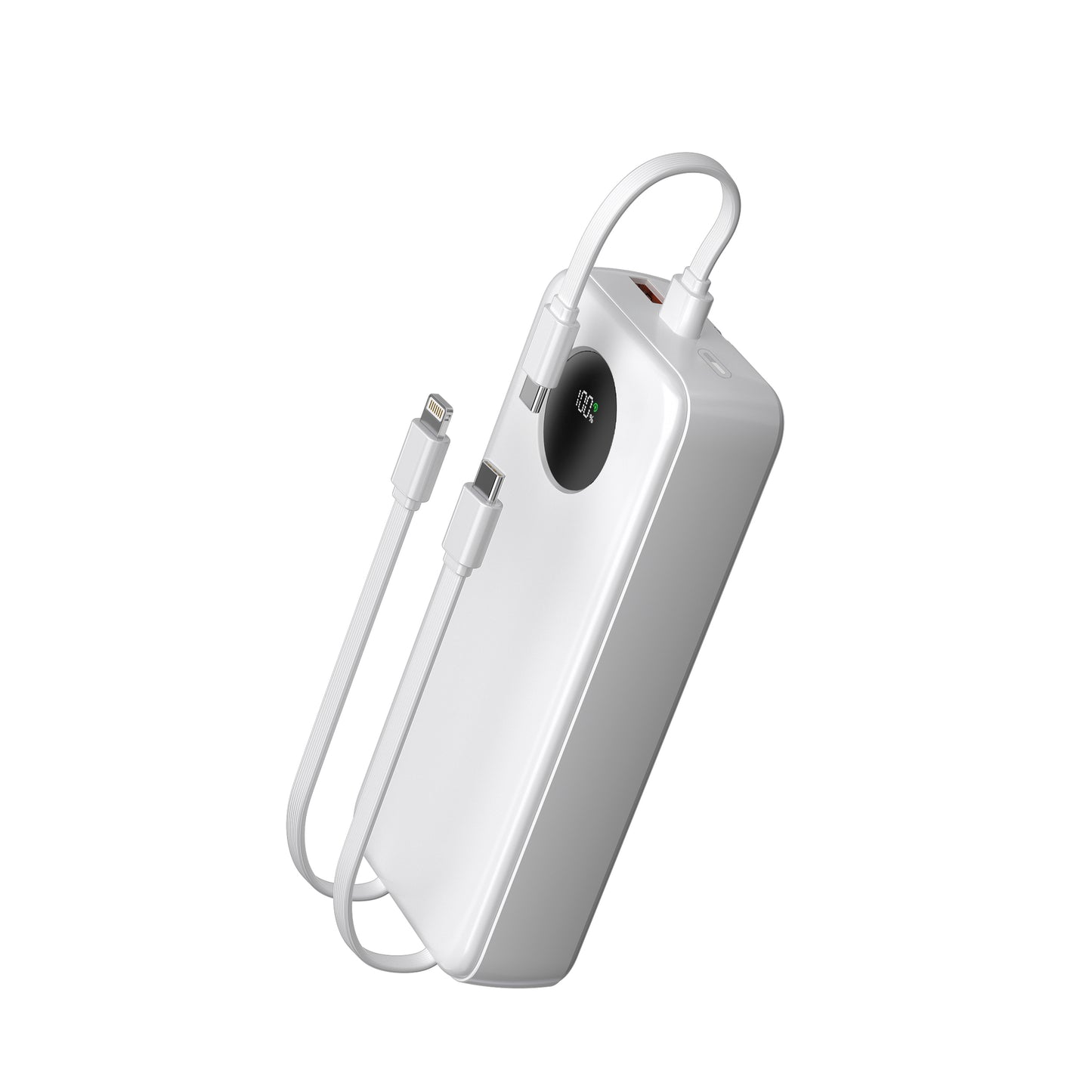 Power Bank 10000/20000mAh – Ricarica Rapida con 3 Cavi Integrati e Display LED - MAX-F108