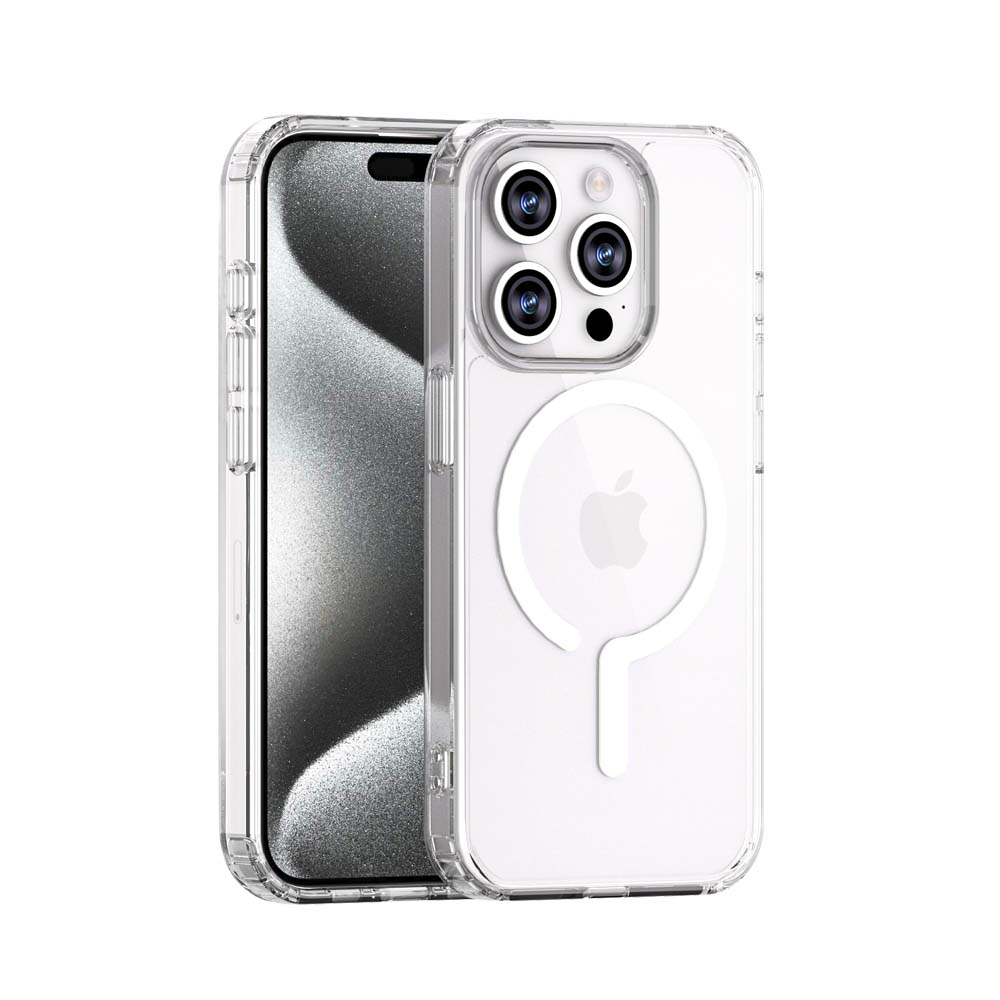 MAXEXCELL Cover con Supporto Magnetico per Ricarica Wireless e Accessori