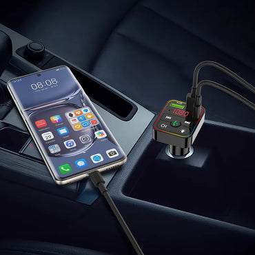 Car MP3 Bluetooth con USB-C PD 25W + QC 3.0, Doppia USB-A e Luci RGB - MAX-M107