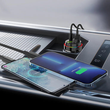 Car MP3 Bluetooth con USB-C PD 25W, Doppia USB-A e Illuminazione RGB - MAX-M105