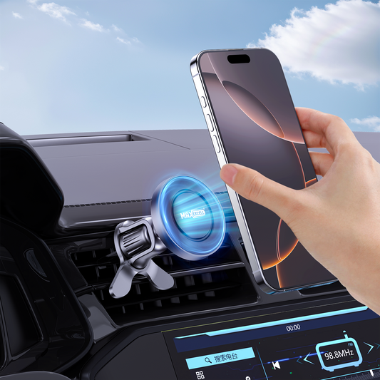 Porta Cellulare Auto – Supporto Magnetico con Attacco alla Bocchetta d’Aria, Universale e Compatto – MAX-I121