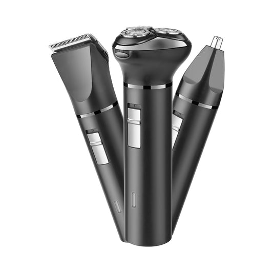 Kit 3 in 1 Rasoio Elettrico – Barba, Capelli e Peli Naso in un Solo Dispositivo - MAX-Q103