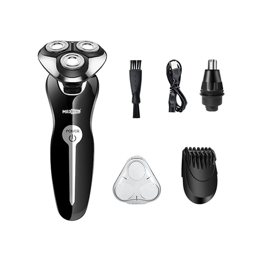 Kit 3 in 1 Rasoio Elettrico – Barba, Capelli e Peli Naso in un Solo Dispositivo - MAX-Q107