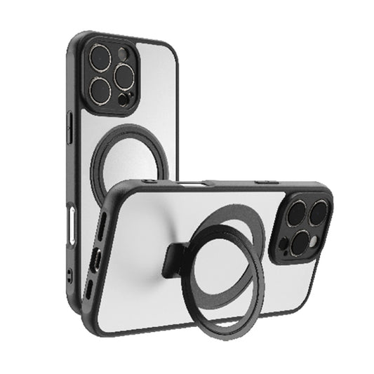 MAXEXCELL Cover per iPhone con Supporto Magnetico – Effetto Pelle Morbida