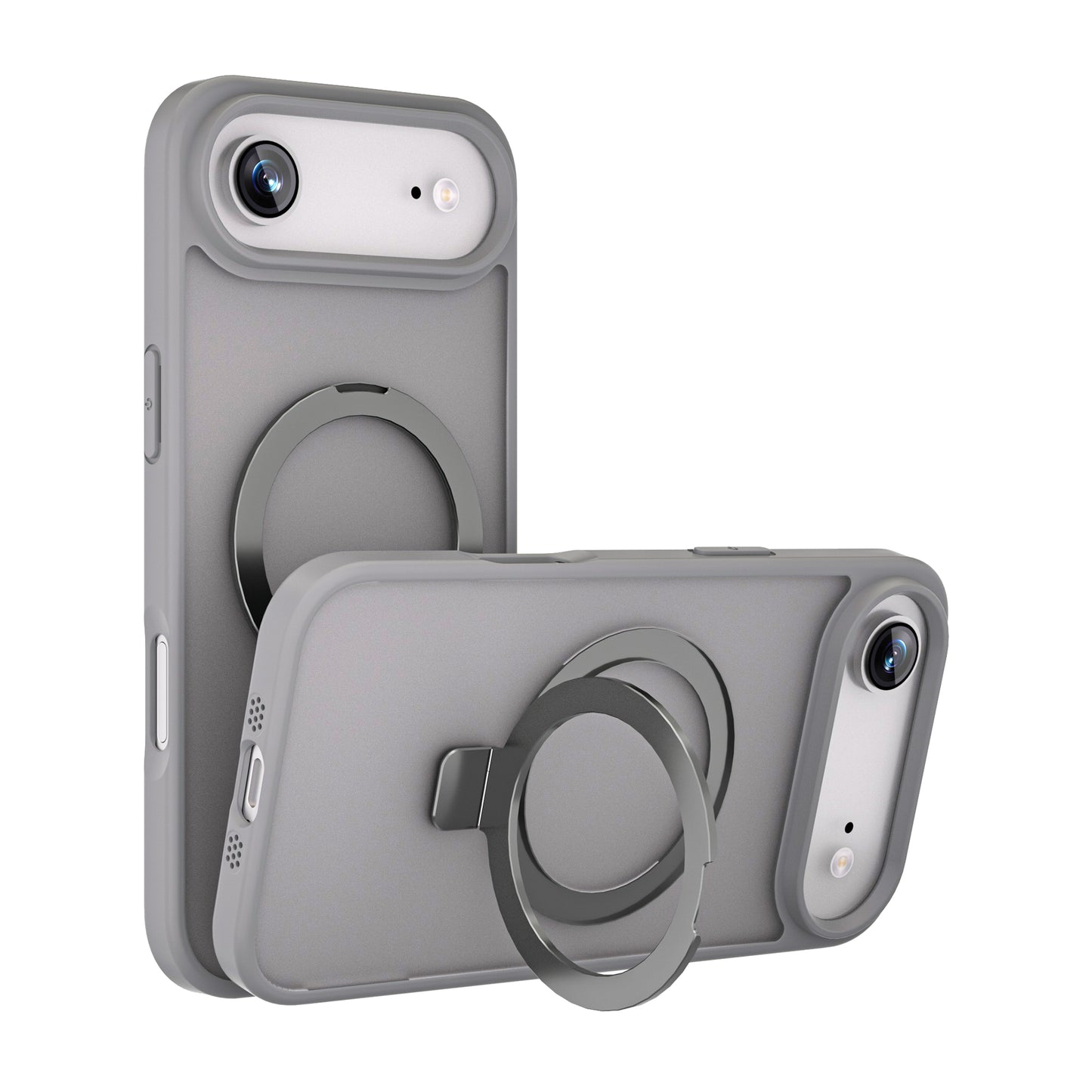 MAXEXCELL Cover per iPhone serie 17 – Cover Magnetica con Supporto, Effetto Pelle Morbida