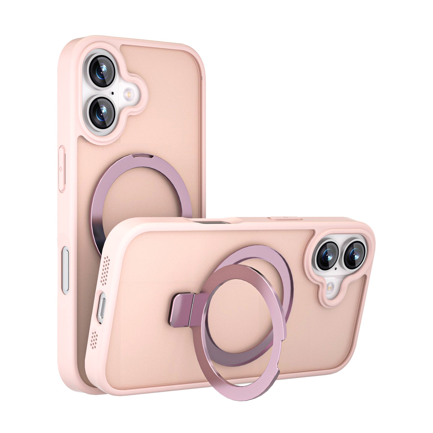 MAXEXCELL Cover per iPhone serie 17 – Cover Magnetica con Supporto, Effetto Pelle Morbida