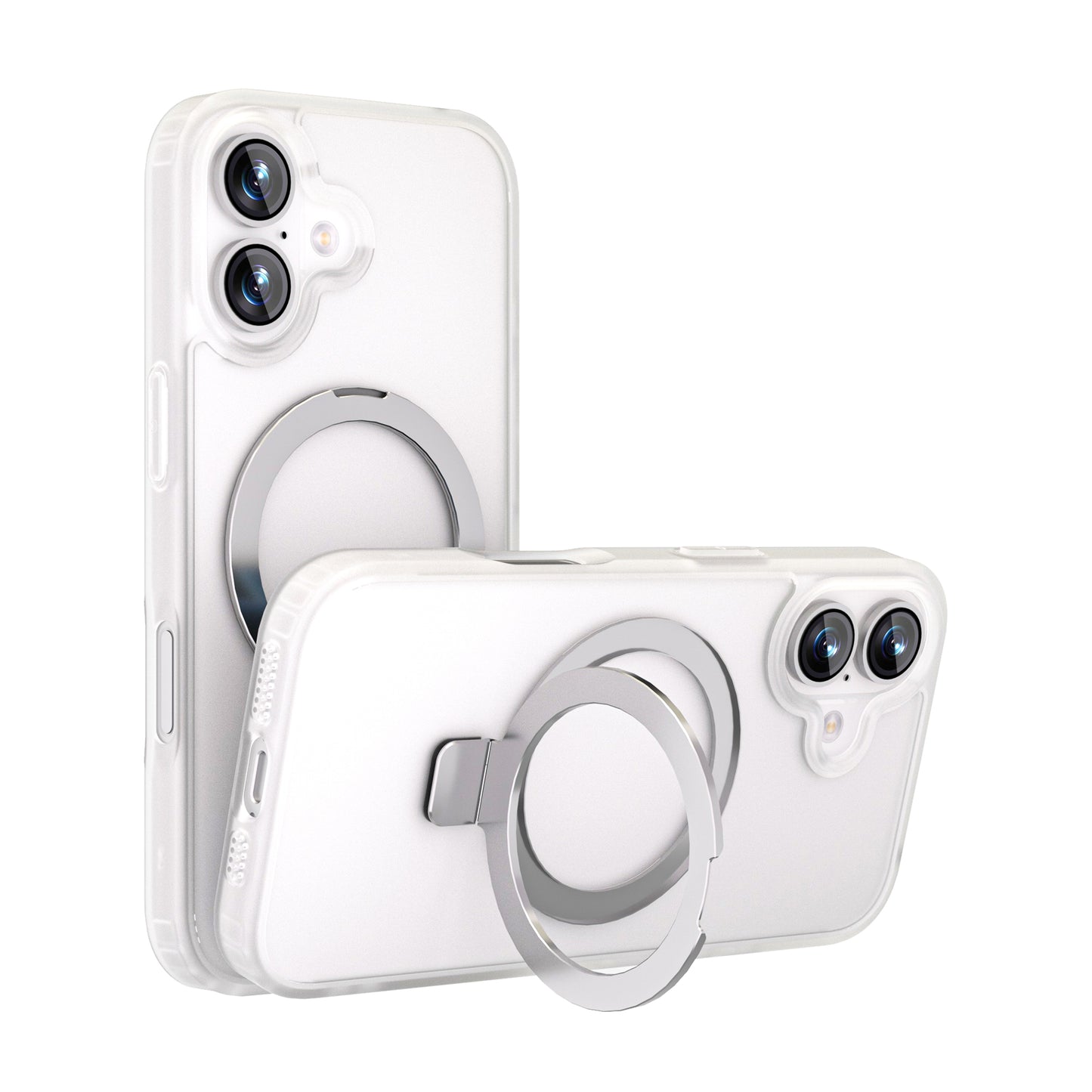 MAXEXCELL Cover per iPhone serie 17 – Cover Magnetica con Supporto, Effetto Pelle Morbida
