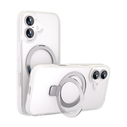 MAXEXCELL Cover per iPhone serie 17 – Cover Magnetica con Supporto, Effetto Pelle Morbida