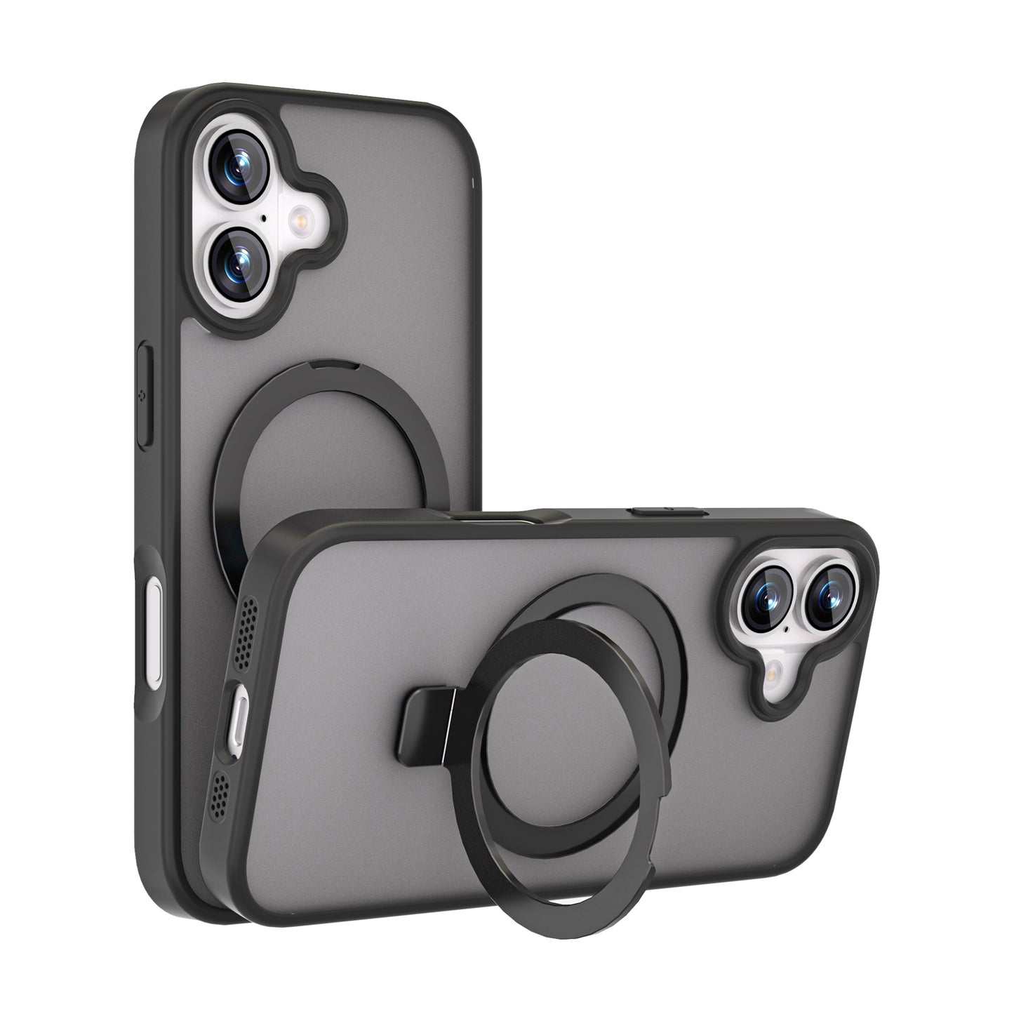MAXEXCELL Cover per iPhone serie 17 – Cover Magnetica con Supporto, Effetto Pelle Morbida