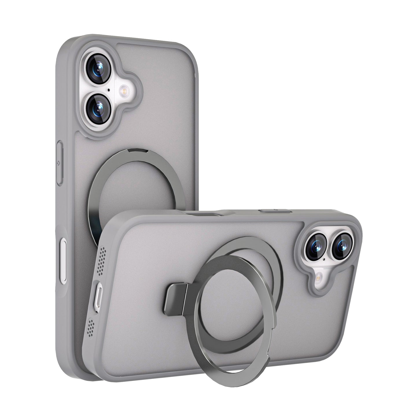 MAXEXCELL Cover per iPhone serie 17 – Cover Magnetica con Supporto, Effetto Pelle Morbida