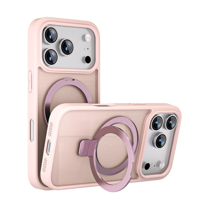 MAXEXCELL Cover per iPhone serie 17 – Cover Magnetica con Supporto, Effetto Pelle Morbida