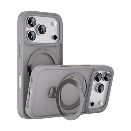 MAXEXCELL Cover per iPhone serie 17 – Cover Magnetica con Supporto, Effetto Pelle Morbida