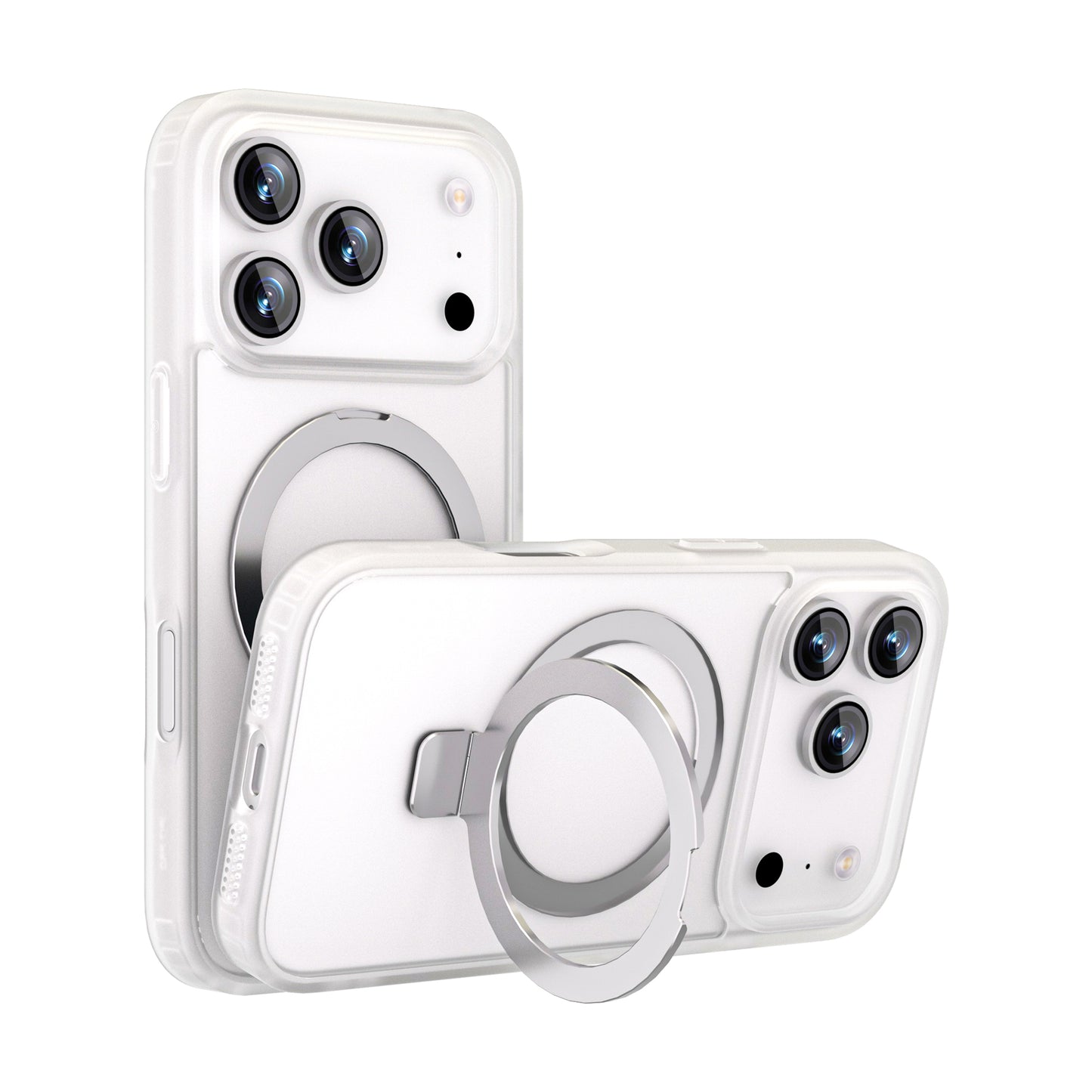 MAXEXCELL Cover per iPhone serie 17 – Cover Magnetica con Supporto, Effetto Pelle Morbida