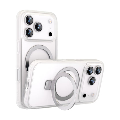 MAXEXCELL Cover per iPhone serie 17 – Cover Magnetica con Supporto, Effetto Pelle Morbida