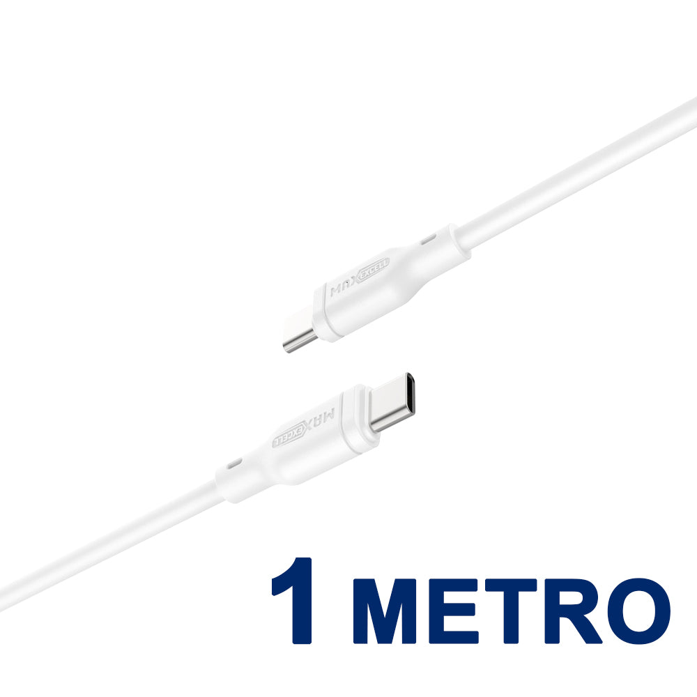 Cavo USB-C a USB-C – 60W Ricarica Rapida, 3.5A, Alta Resistenza - MAX-B114