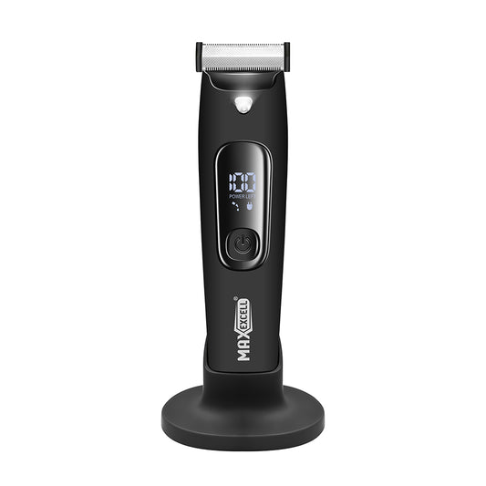 Rasoio Elettrico per il Corpo Impermeabile con Display Digitale, Potenza 5W, Ricarica USB Type-C – Preciso, Sicuro e Facile da Usare - MAX-Q112