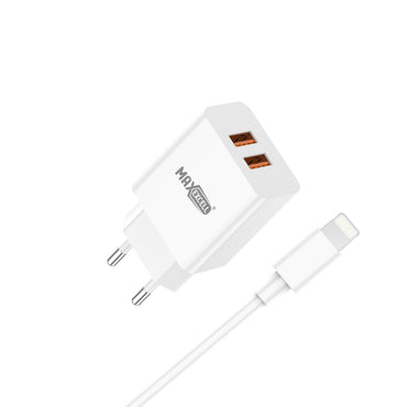 Caricatore da Muro Doppia USB-A 5V 2.4A – Semplice, Efficiente, Universale - MAX-A106
