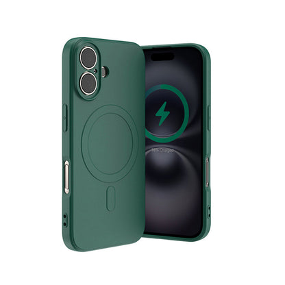 MAXEXCELL Cover Magnetica in Silicone Compatibile con iPhone SERIE 17