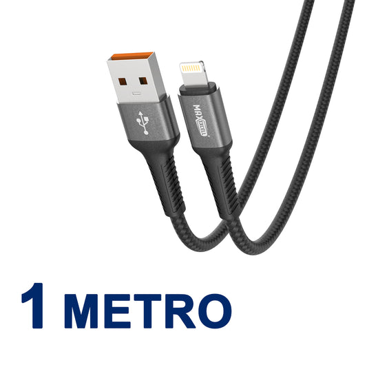 Cavo USB-A a Lightning 3.5A – Intrecciato, con Connettori in Alluminio - MAX-B108