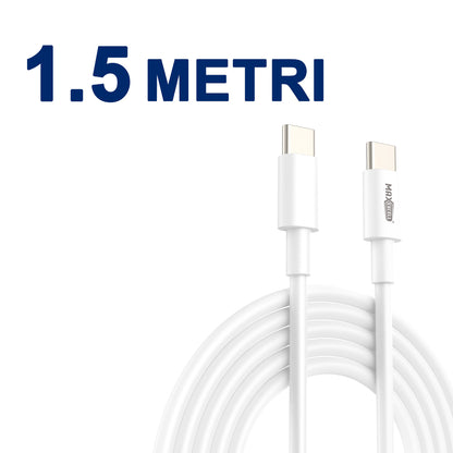 Cavo USB-C a USB-C – 60W Ricarica Rapida, 3.5A, Alta Resistenza - MAX-B113