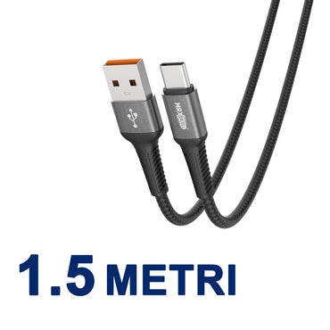 Cavo di ricarica USB-C 3.5A – Intrecciato, con Connettori in Alluminio - MAX-B109