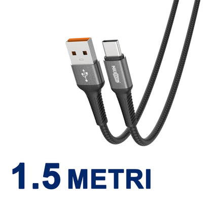 Cavo di ricarica USB-C 3.5A – Intrecciato, con Connettori in Alluminio - MAX-B109