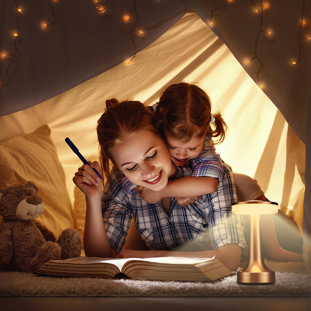 Lampada da Tavolo Ricaricabile – 30 Lumen – 3 Livelli di Luminosità – Controllo Touch – Protezione Occhi – Ricarica USB Type-C - MAX-O107