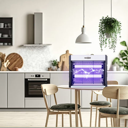 Lampada Antizanzare Elettrica LED Purple Wave – Tecnologia UV 360-400 nm, Silenziosa ed Ecologica, Uso Interno ed Esterno - MAX-J103