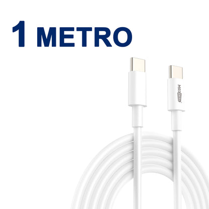 Cavo USB-C a USB-C – 60W Ricarica Rapida, 3.5A, Alta Resistenza - MAX-B113