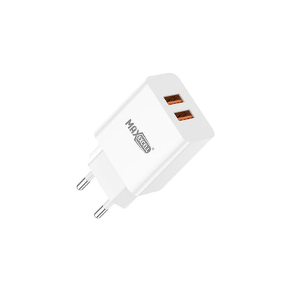 Caricatore da Muro Doppia USB-A 5V 2.4A – Semplice, Efficiente, Universale - MAX-A106