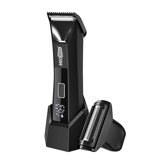 Rasoio Elettrico per il Corpo Impermeabile con Display Digitale, Potenza 5W, Ricarica USB Type-C – Preciso, Sicuro e Facile da Usare - MAX-Q113
