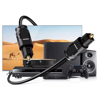 Cavo Ottico Audio Digitale Toslink – 3 Metri – Connettori in Metallo – Diametro 4.0mm - MAX-B149