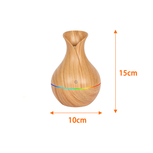 MAXEXCELL Umidificatore Ambiente a Effetto Legno – Design a Vaso