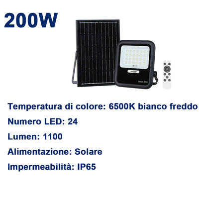 Faretto Solare LED da Esterno – Energia Solare, Sensore di Movimento, Impermeabile IP65, Ideale per Giardini, Cortili, Ingressi, Garage - MAX-O114